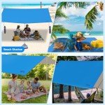 Camping Tarp with Poles, 12x12 Ft Waterproof Hammock Rainfly, Backpacking Canopy Tent Tarp, Ultralight Survival Rain Shelter for Camping, Picnic, Hiking, Outdoor Activities, UV Resistant