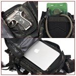 ZSearARMY Small Military Survival Backpack Tactical Hydration backpack for Hiking Riding (Night Camo)