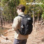 Wotony Tactical Assault Pack Backpack Molle Military Backpack Outdoor Hiking Camping Rucksack Waterproof backpack for men (Black, 25L)