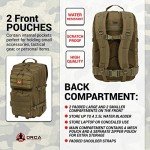 Orca Tactical Military Backpack - Large Military Grade Backpack - Army Inspired Salish 40L - External MOLLE Mounted 3 Day Survival Bag - Rucksack Pack(OD Green)