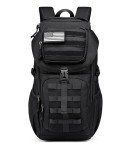 Wotony Tactical Assault Pack Backpack Molle Military Backpack Outdoor Hiking Camping Rucksack Waterproof backpack for men (Black, 25L)