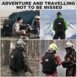 Jueachy Tactical Backpack for Men Hiking Day Pack Molle Military Rucksack Waterproof 30L EDC Bag with USA Flag Patch Black