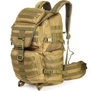 Cididu 50L Tactical Backpack, Military Backpack Large Survival Backpack, Waterproof 3 Day Assault Pack Heavy Duty Outdoor Bug Out Bag Backpack for Sports, Travel, Hiking, Adventure, Camping, Trekking