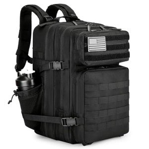Perfekt Love Military Tactical Backpack for Men and Women 45L Large Army Rucksack Molle Rucking Survival Backpack
