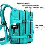Lovelinks21 45L Tactical Assault Backpack 3 day assault pack with Molle Waterproof backpack Rucksack for Tactical Backpacks (Lake Blue)