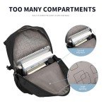 Wotony Tactical Assault Pack Backpack Molle Military Backpack Outdoor Hiking Camping Rucksack Waterproof backpack for men (Black, 25L)