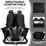 Perfekt Love Military Tactical Backpack for Men and Women 45L Large Army Rucksack Molle Rucking Survival Backpack