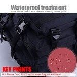 R.SASR Black Tactical Backpack, Military Backpack, Molle Backpack.(Black-01)