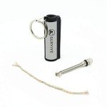 SURVIVE Permanent Match, Pack of 5, The Forever Lighter, Emergency Waterproof Fire Starter Striker Set, Metal Keychain Unlimited Strike Anywhere Stick
