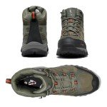 NORTIV 8 Men's Waterproof Hiking Boots Outdoor Mid Trekking Lightweight Mountaineering Shoes,Size 10,Army Green,JS19004M