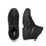 NORTIV 8 Men's Ankle High Waterproof Hiking Boots Outdoor Lightweight Shoes Trekking Trails Armadillo,Size 12,ALL BLACK,160448_M