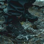 Manfen Women's Hiking Lightweight Waterproof Hunting Ankle Support Boots, Black, 7