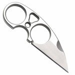 SOG Small Fixed Blade Knives - Snarl 2.3 Inch Sheepsfoot Blade, Belt Knife and Boot Knife w/Survival Knife Sheath and Neck Knife Chain (JB01K-CP)