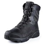 FREE SOLDIER Men's Military Tactical Boots Waterproof Hiking Work Boots Durable Combat Boots(Black 10)