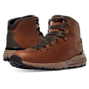 Danner Mountain 600 Waterproof Hiking Boots for Men - Lightweight, Durable Upper, Breathable Lining, Triple-Density Footbed & Vibram Traction Outsole, Rich Brown - 10.5 D