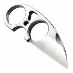 SOG Small Fixed Blade Knives - Snarl 2.3 Inch Sheepsfoot Blade, Belt Knife and Boot Knife w/Survival Knife Sheath and Neck Knife Chain (JB01K-CP)