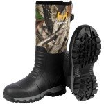 Hunthor Hunting Boots for Men, Snake Proof Rubber Waterproof Boots with Insulation and Steel Shank, 6.0mm Neoprene Warm Work Boot for Hunting, Climbing, and Outdoor Size 10