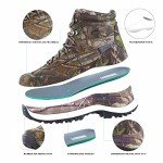 HANAGAL Hunting Boots Lightweight EVA Midsole Waterproof Mens Work Boots Anti-wicking Military Tactical Army Combat Hiking Boots for Men Size 11