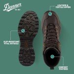 Danner Vital 8” Waterproof Hunting Boots for Men - Abrasion-Resistant Leather & Textile Upper, Shock-Absorbing Footbed & Non Slip Traction Outsole, Brown - 11 D