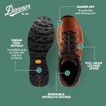 Danner Mountain 600 Waterproof Hiking Boots for Men - Lightweight, Durable Upper, Breathable Lining, Triple-Density Footbed & Vibram Traction Outsole, Rich Brown - 10.5 D