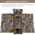 GearOZ Snake Gaiters Snake Chaps, Waterproof Lower Legs Snake Guards, Snake Bite Protective Gaiters, Anti-Snake Boots for Men/Women, Adjustable Size for Hunting/Hiking/Farm Working, Camo