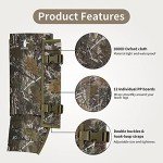 GearOZ Snake Gaiters Snake Chaps, Waterproof Lower Legs Snake Guards, Snake Bite Protective Gaiters, Anti-Snake Boots for Men/Women, Adjustable Size for Hunting/Hiking/Farm Working, Camo