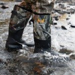 Hunthor Hunting Boots for Men, Snake Proof Rubber Waterproof Boots with Insulation and Steel Shank, 6.0mm Neoprene Warm Work Boot for Hunting, Climbing, and Outdoor Size 10