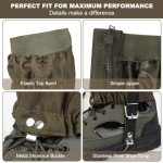 Uponauot Thicken Oxford Snake Gaiters Snake Bite Protection Gator for Lower Legs Boot Gaiters for Hiking Waterproof Hunting Boot Snow Boot Cover Adjustable Leg Gaiters for Men and Women