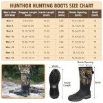 Hunthor Hunting Boots for Men, Snake Proof Rubber Waterproof Boots with Insulation and Steel Shank, 6.0mm Neoprene Warm Work Boot for Hunting, Climbing, and Outdoor Size 10
