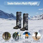 Leg Gaiters HIGH-Performance Snake Gaiters Snake Chaps, Outdoor Leg Gaiters Hiking Hunting Snow Boot Gaiters Snake Proof Gaiters Waterproof Boots Cover Legging Gaiters Fit for Men & Women