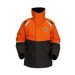 MUSTANG SURVIVAL - Catalyst Floatation Jacket (Orange-Black-M) - Harmonized Approval (CAN and US), 10k Waterproof, M-Tech Comfort System, Underarm ventiliation zips, D-Ring for Engine Kill Switch