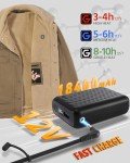 Men Heated Jacket Battery Pack Included Casual Fleece Lined Sherpa Hiking Gear Military Gift Tactical Essentials Accessories Cool Equipment Survival Stuff Ice Kayak Fishing Supplies Army Grade Vest