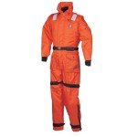Mustang Survival Deluxe Anti-Exposure Coverall and Worksuit, Orange/Black, Large