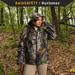 KwikSafety (Charlotte, NC HUNTSMAN Camouflage Hunting JACKET | All Year Outdoor Recreational Wear Long Sleeve Soft Shell Hoodie | Medium