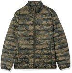 Amazon Essentials Men's Packable Lightweight Water-Resistant Puffer Jacket (Available in Big & Tall), Military Green Camo, Medium