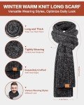 Winter Hat Gloves Scarf Set for Men Women, Mens Beanie with Fleece Lined Long Thick Scarf Touchscreen Gloves for Cold Weather, 3 in 1 Warm Gift Set(Mix-Army)