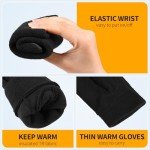 Winter Gloves Beanie Hat Set: Touch Screen Fleece Glove Soft Skull Cap Set for Men and Women for Outdoor Activities and Daily Use