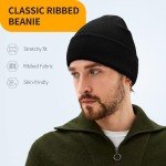 Winter Gloves Beanie Hat Set: Touch Screen Fleece Glove Soft Skull Cap Set for Men and Women for Outdoor Activities and Daily Use