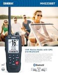 Uniden MHS338BT Floating, Handheld Marine VHF Radio, 6-Watts, GPS and Bluetooth, Submersible IPX8, Emergency Strobe & Flashlight, NOAA Weather Alerts, FM Radio, Chargeing Cradle & Li-ion Battery.