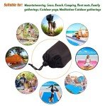 Waterproof Camping Tarp, Ultralight Tent Footprint Backpacking Tarp for Camping, Hiking and Outdoor Activities (Black)