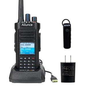Retevis Ailunce HD2 DMR Radio, HD1 New Version, Handheld Ham Radio with GPS, Bluetooth, 3200mAh Battery, Digital Two Way Radio, 500K Contacts NOAA Emergency, Long Range Digital Analog Amateur Radio
