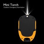 RiToEasysports Multifunctional Digital Altimeter Barometer,Handheld USB Rechargeable GPS Navigation Receiver for Outdoor Climbing, Hiking, Hunting, Camping and Travel