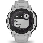 Garmin 010-02627-11 Instinct 2 Solar 45mm GPS Smartwatch, Mist Gray | Official USA Partner Model | Bundle with Deco Essentials 2X Tactical Emergency Paracord Bracelet and 2X Screen Protector