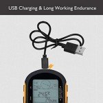 RiToEasysports Multifunctional Digital Altimeter Barometer,Handheld USB Rechargeable GPS Navigation Receiver for Outdoor Climbing, Hiking, Hunting, Camping and Travel