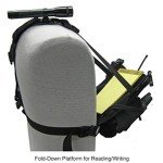 Coaxsher Radio Chest Harness Rig for 2 Way Radio, GPS and Hand Held Electronics | Ideal for Tactical Search and Rescue, Ski Patrol, Military and Emergency Response Personnel (Black, DR-1 Commander)