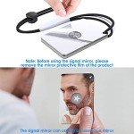 Luca Elf Aid Signal Mirror 2 x 3 Inch, Military Grade Survival Mirror, 3 in 1 Hiking Camping Mirror with Compass and Whistle for Outdoor Adventure Emergency SOS Small Mirror (1pcs)