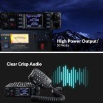 AnyTone AT-D578UV Plus Dual-Band DMR/Analog Commercial Mobile Radio - 50W VHF/45W UHF - GPS/APRS, Encryption, Loud Speaker, Compact Design, BT, Color Display, Emergency Services, Security, Business