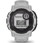 Garmin 010-02627-11 Instinct 2 Solar 45mm GPS Smartwatch, Mist Gray | Official USA Partner Model | Bundle with Deco Essentials 2X Tactical Emergency Paracord Bracelet and 2X Screen Protector