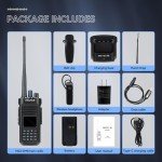 Retevis Ailunce HD2 DMR Radio, HD1 New Version, Handheld Ham Radio with GPS, Bluetooth, 3200mAh Battery, Digital Two Way Radio, 500K Contacts NOAA Emergency, Long Range Digital Analog Amateur Radio