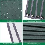 WADEO Camping Tarp with Poles, Waterproof and Lightweight Tent Hammock Tarp, 10X10FT Backpacking Rain Fly Survival Shelter for Camping, Hiking, Picnic and Outdoor Activities